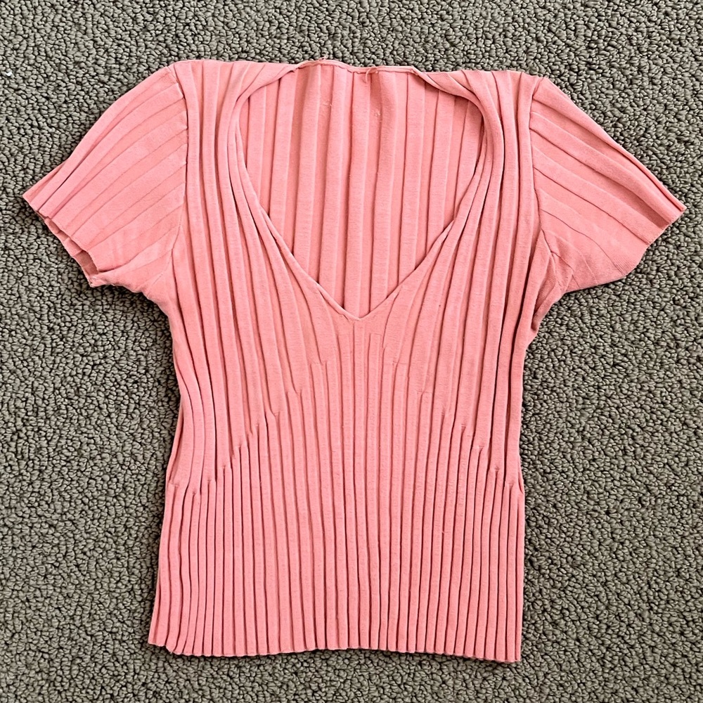 Vintage Bebe top pink/coral size small